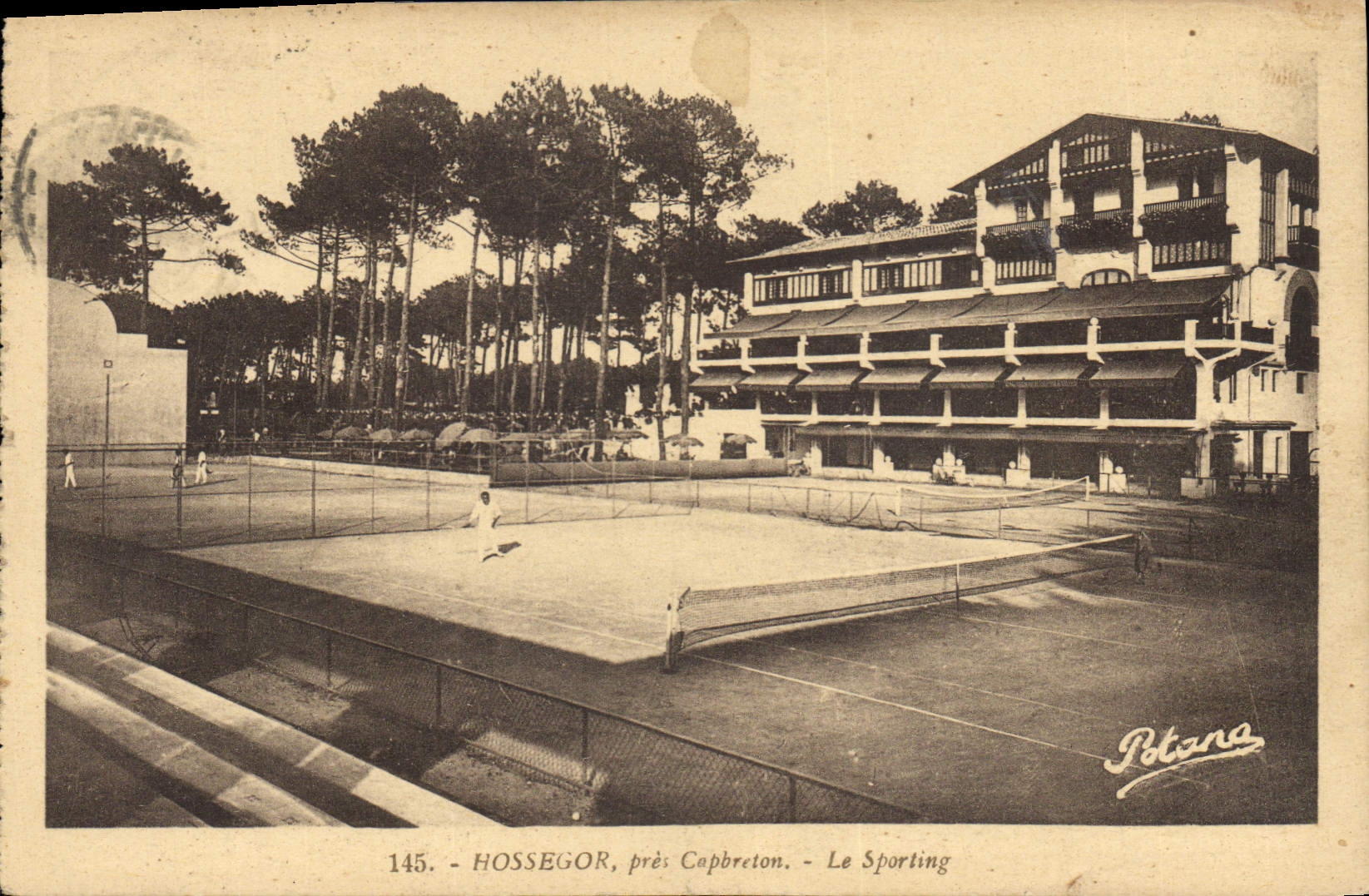 Postal Tenis Hossegor cerca Capbreton el Sporting