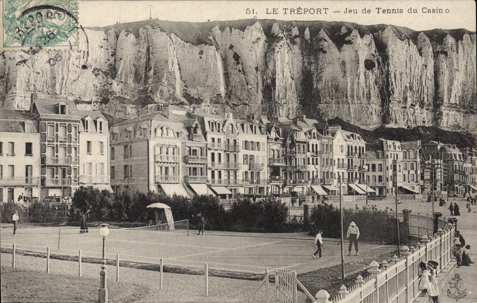 CPA Tennis Le Treport L'esplanade 