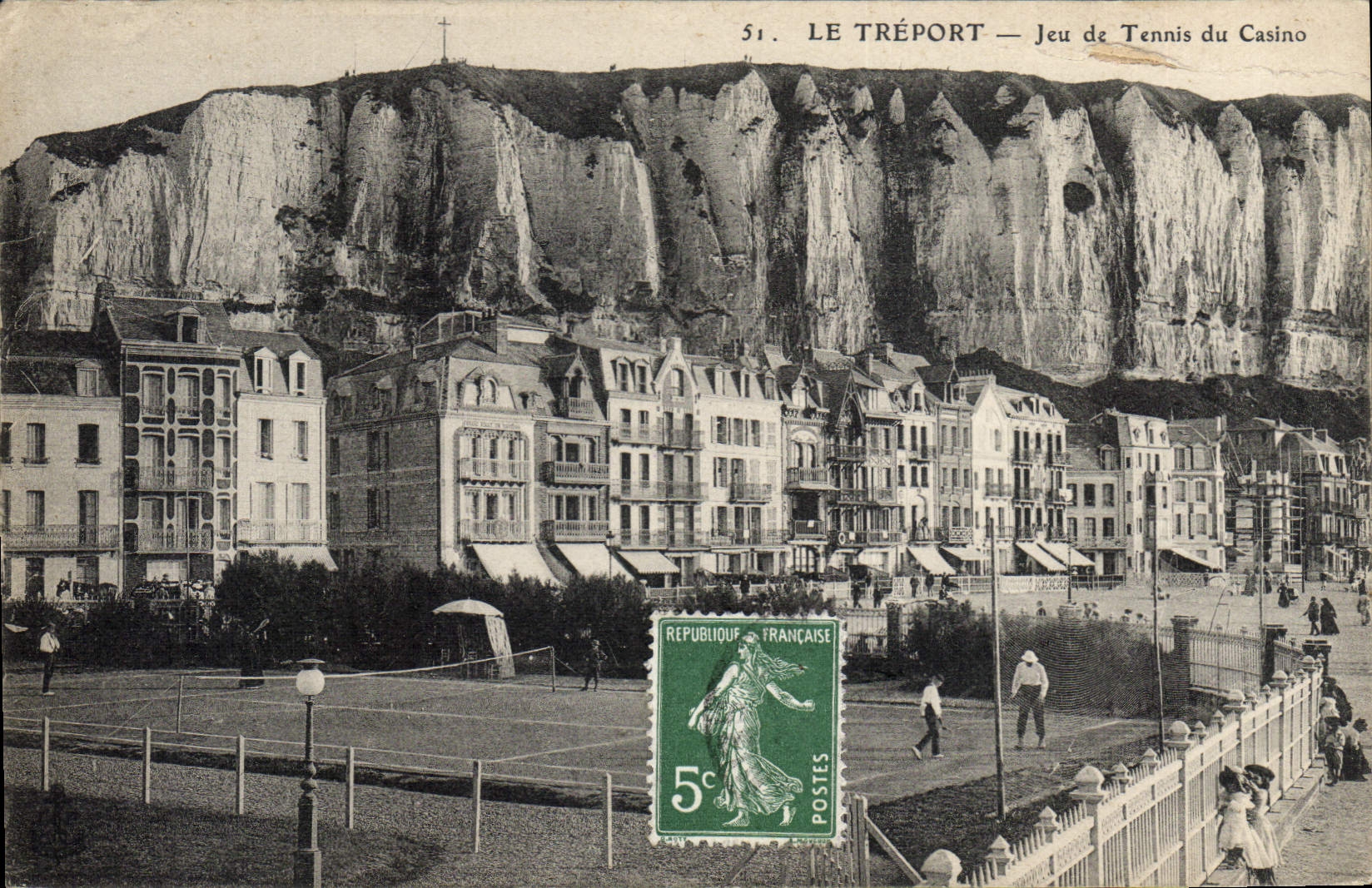 CPA Tennis Le Treport L'esplanade