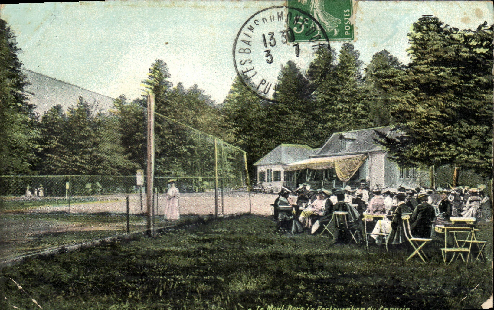 CPA Tennis Le Mont Dore La Restauration du Capucin 