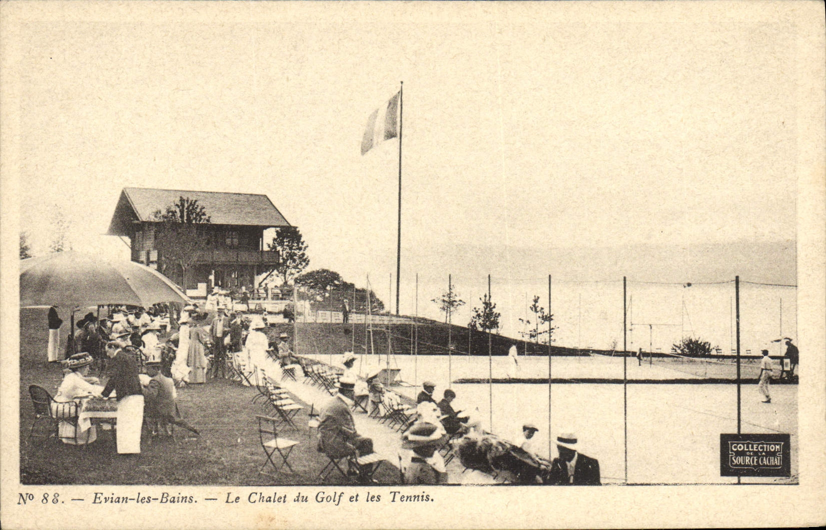 CPA Tennis Evian les Bains Le chalet du golf et les tennis 