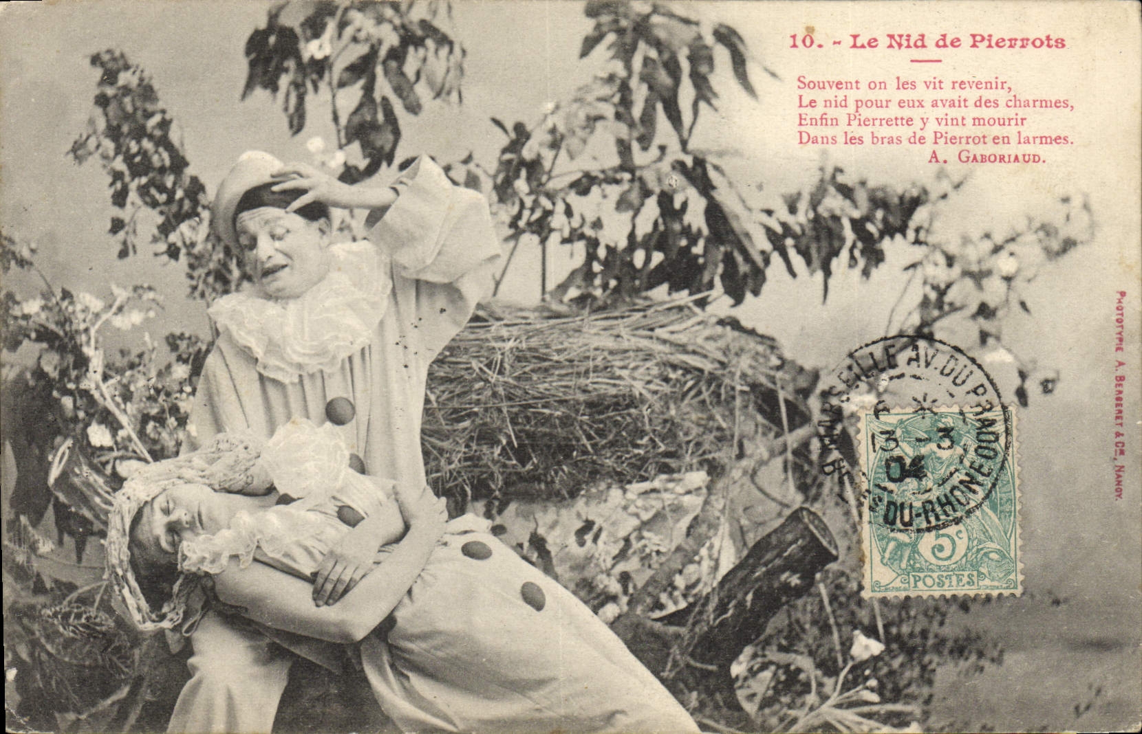 CPA Fantaisie Pierrot Le nid de Pierrots 