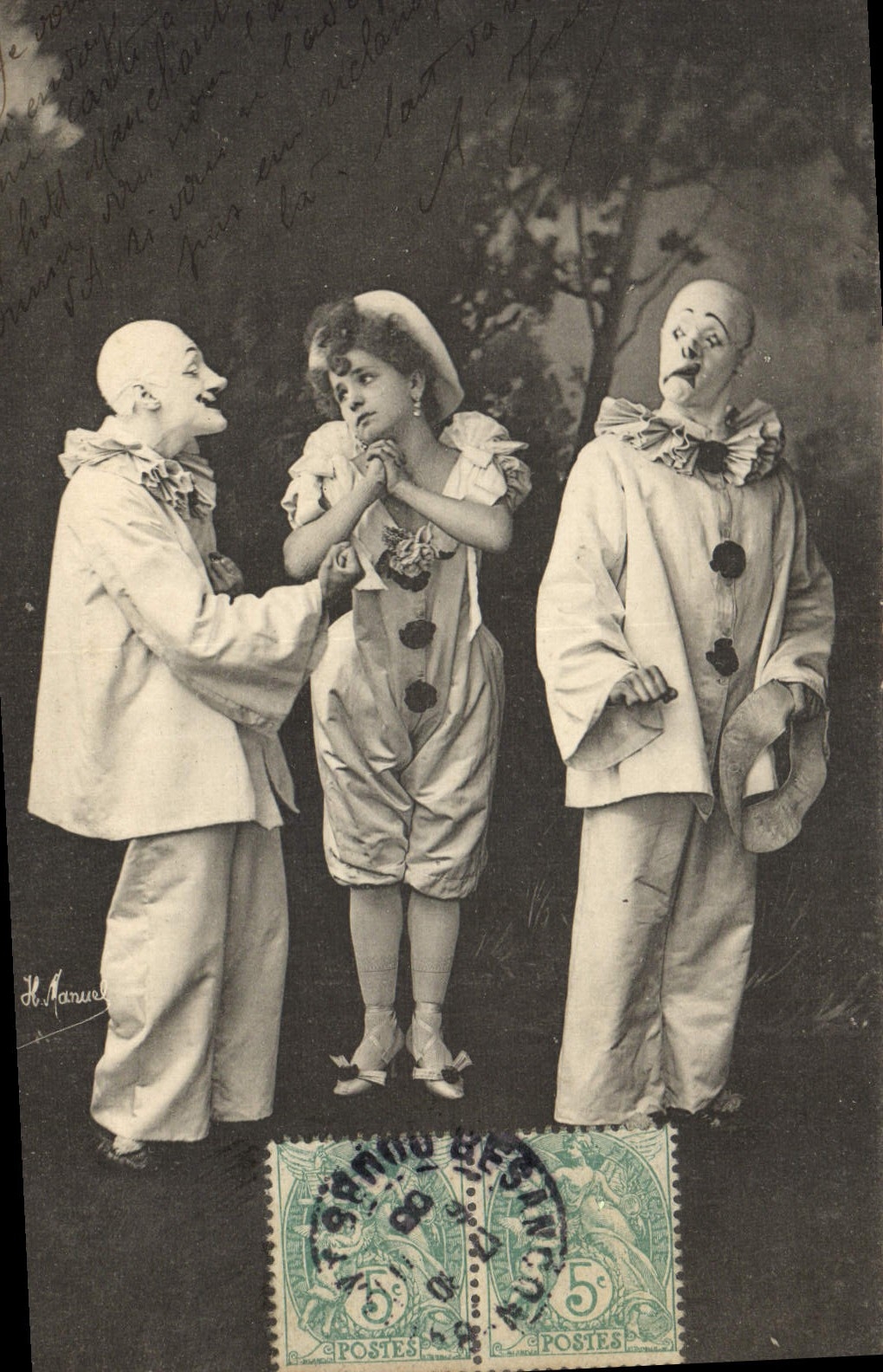 CPA Fantaisie Pierrot Pierrots 