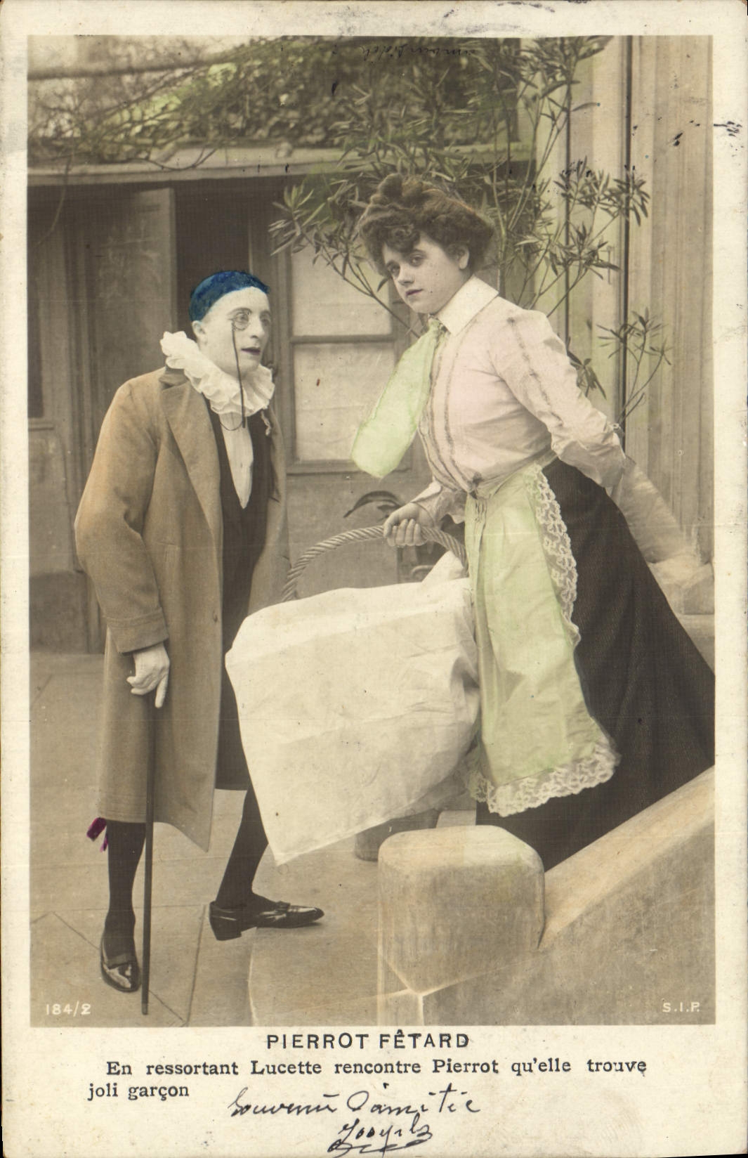 CPA Fantaisie Pierrot fetard Pierrots 