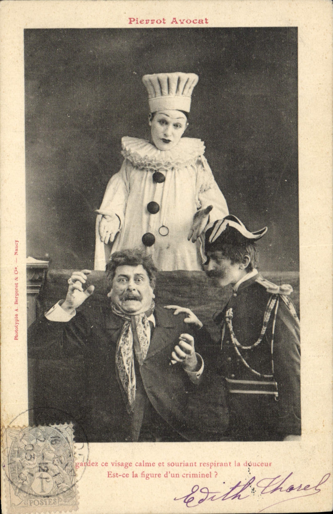 CPA Fantaisie Pierrot Avocat Pierrots 