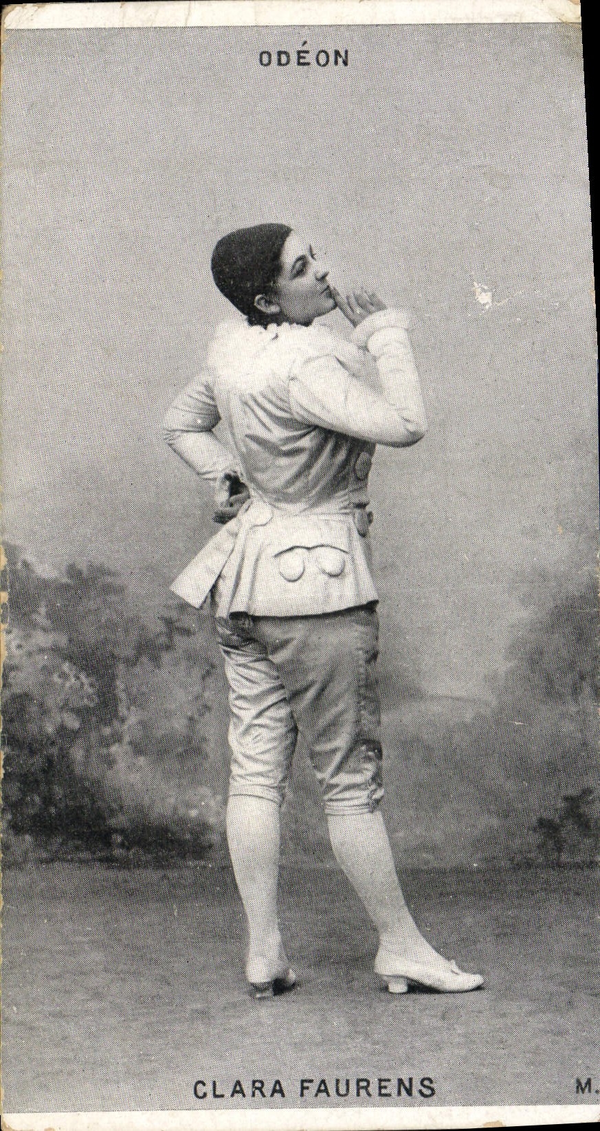 CPA Fantaisie Pierrot Pierrots Odeon Clara Faurens 