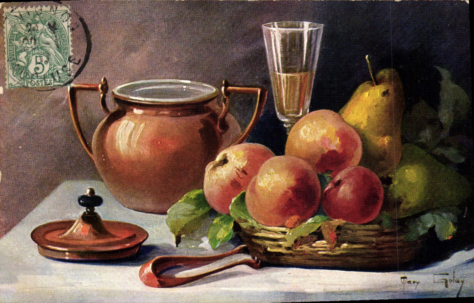 Vintage Postcard Still life Fantasy
