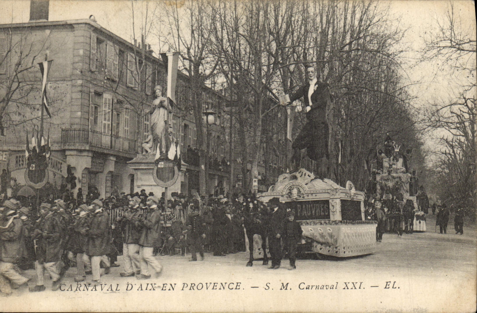Vintage Postcard Carnival XXI Aix in Provence