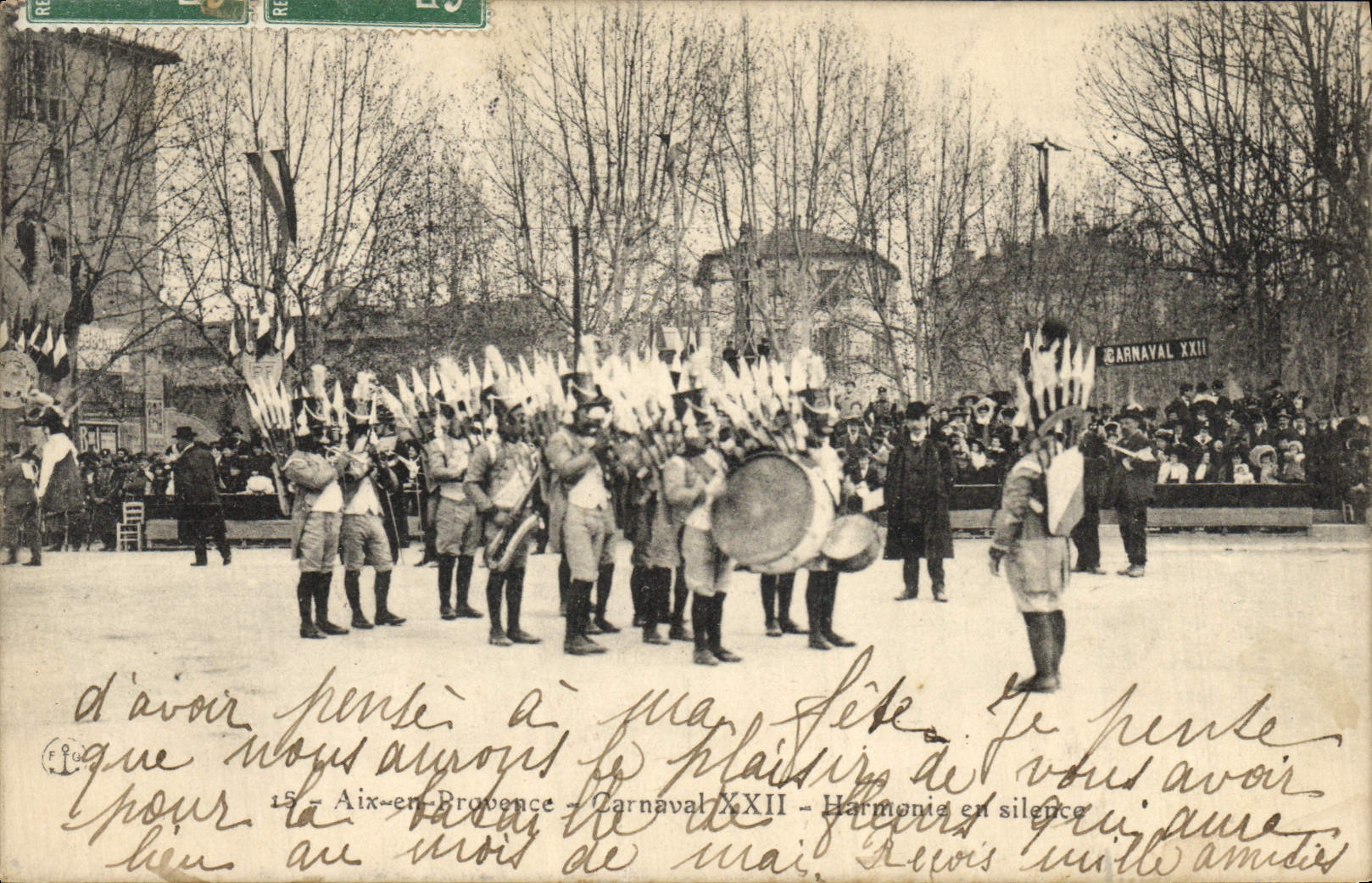 CPA Carnaval XXII Aix en Provence Harmonie en silence 