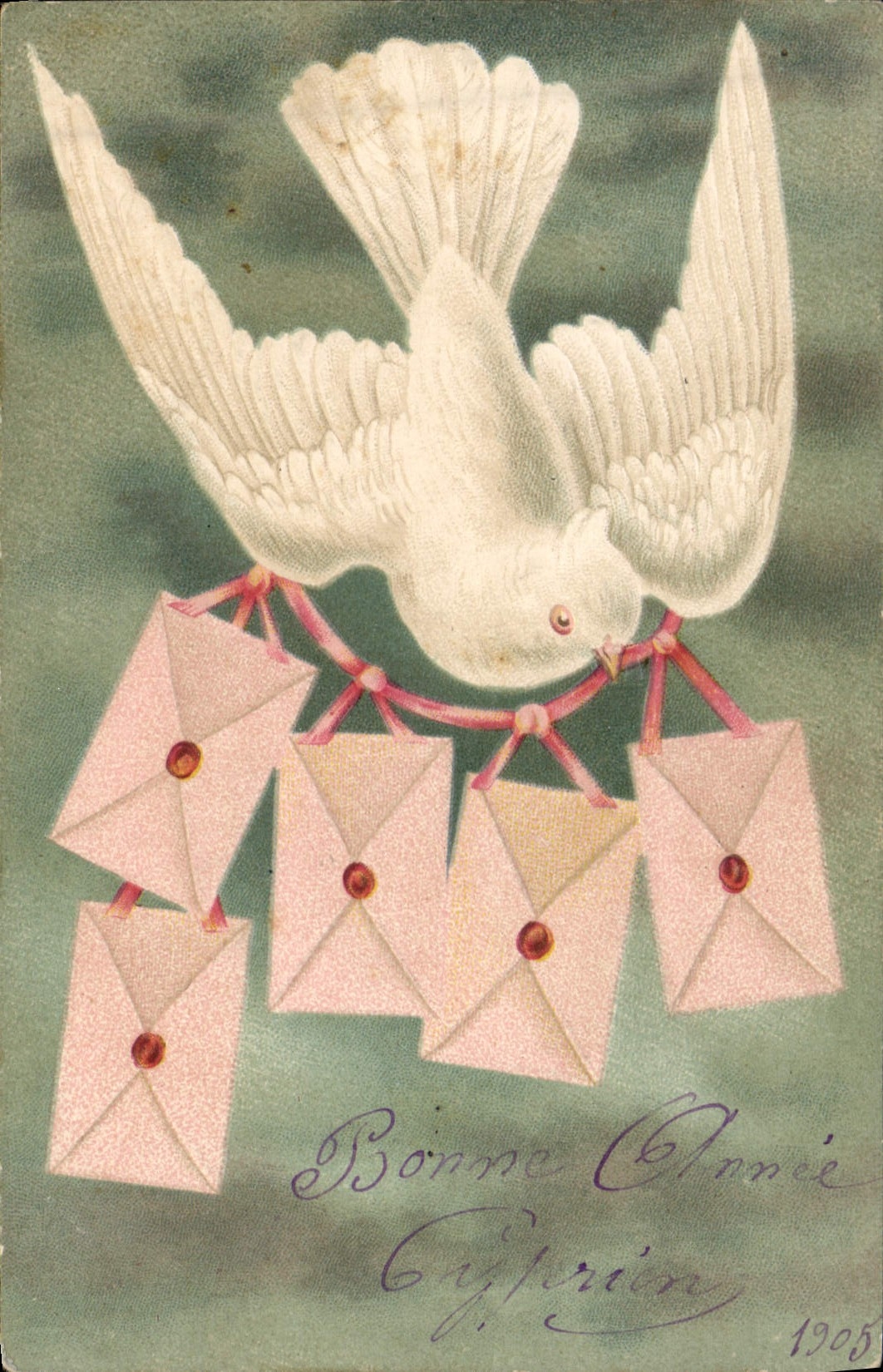 CPA Fantaisie Colombes Lettres 