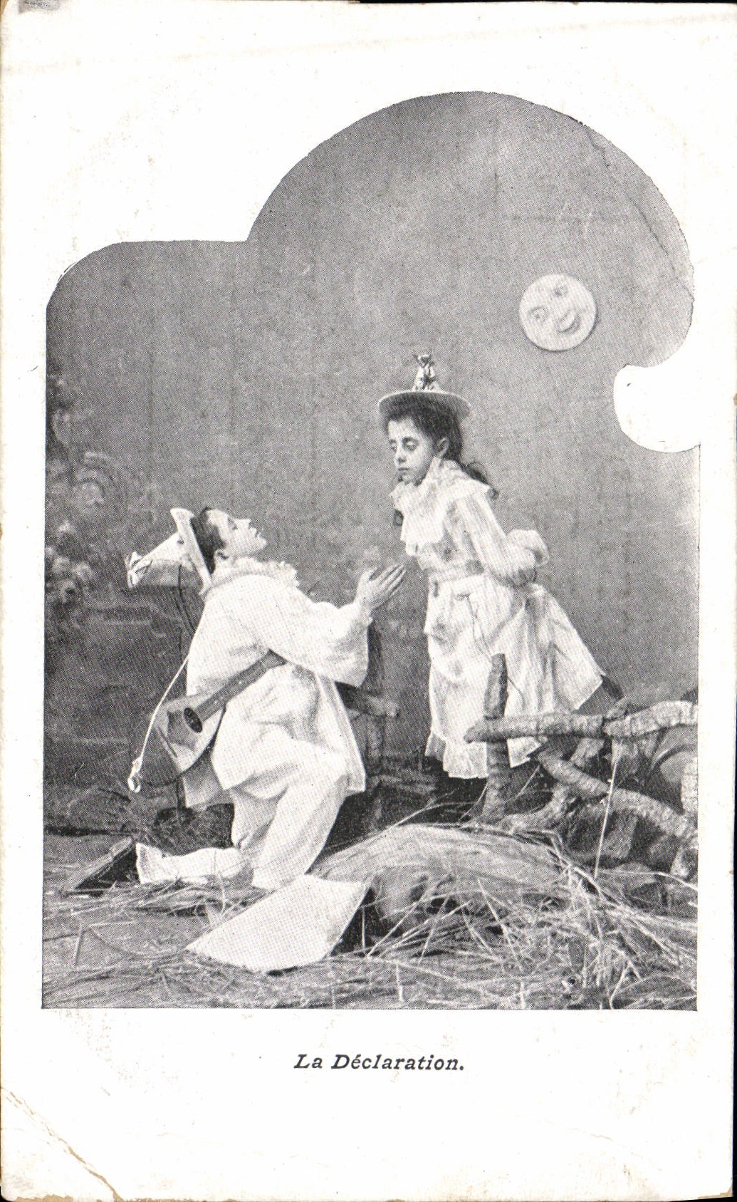 Vintage Postcard Pierrot Pierrots Children the declaration