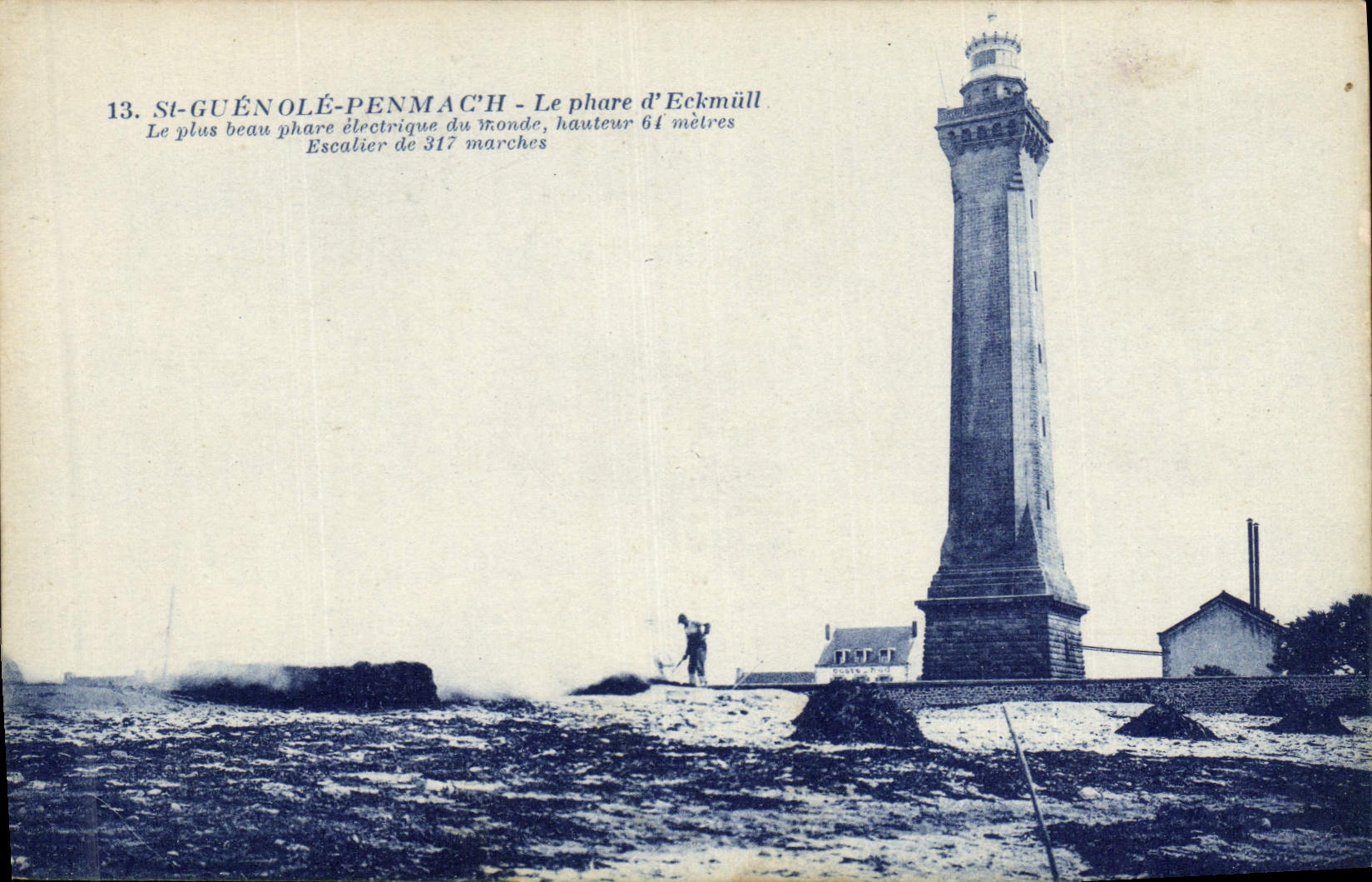 Vintage Postcard Headlight of Eckmuhl St electric Guenole Headlight