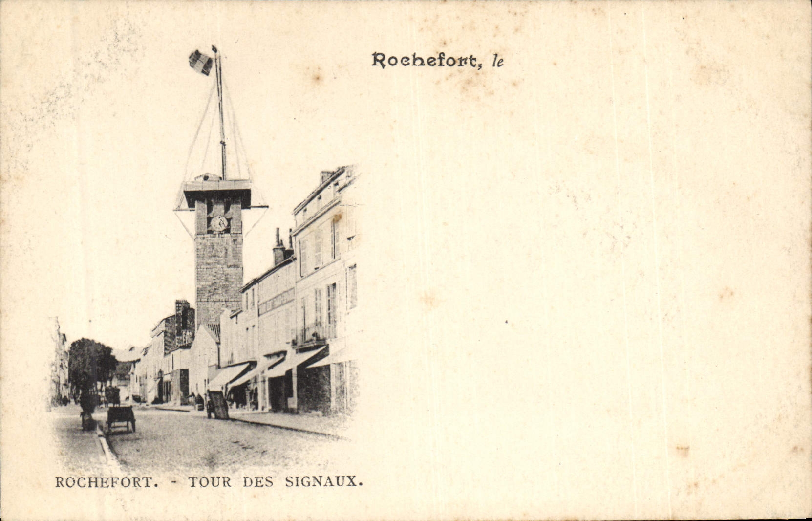 Vintage Postcard Headlight Rochefort Turn of the signals