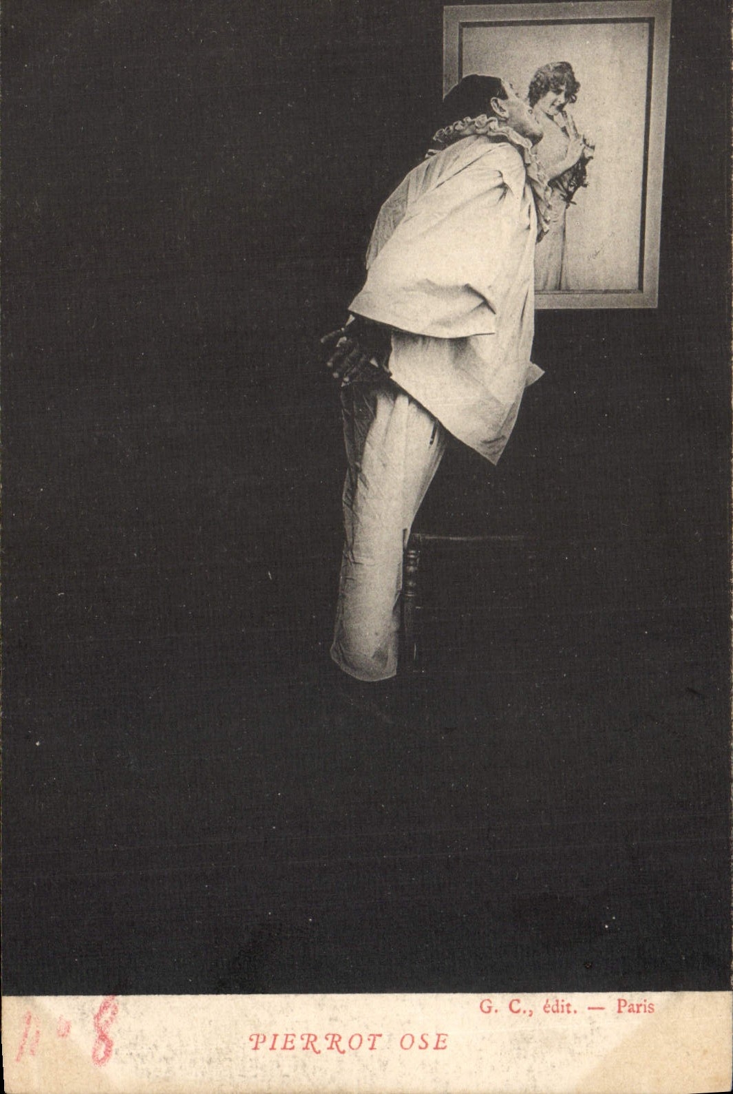 Vintage Postcard Pïerrot dares Pierrots