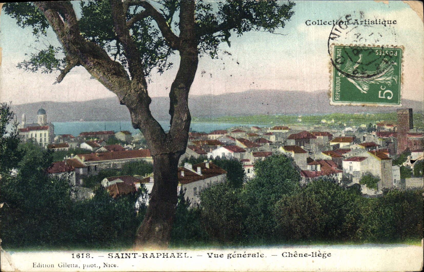 Postal Árbol Santo Raphael Vista general Roble Lieja