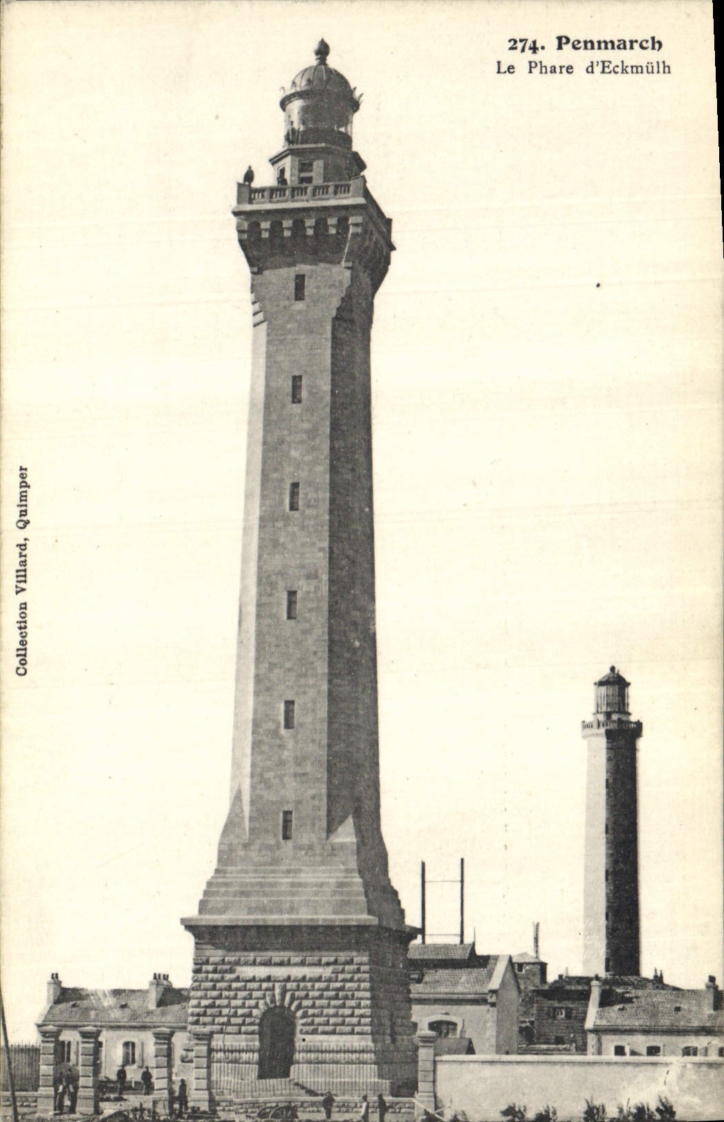 Vintage Postcard Headlight of Eckmulh Penmarch