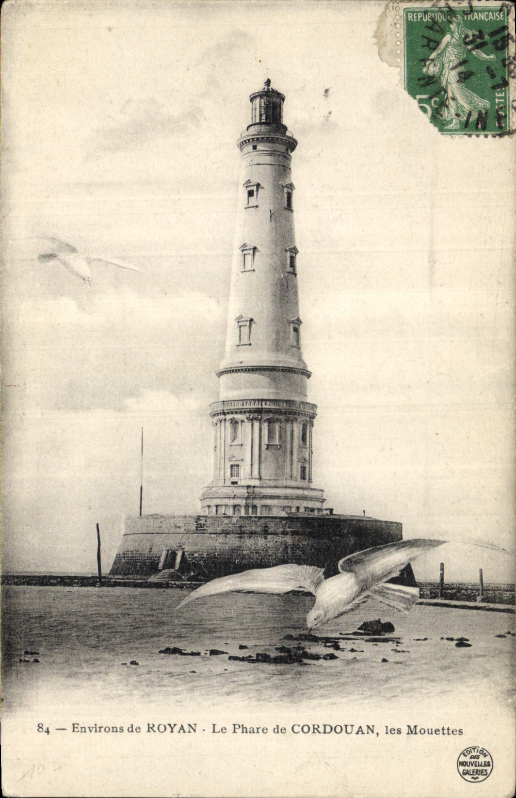 Postal PHARE Cordobés de las Gaviotas Alrededores de Royan