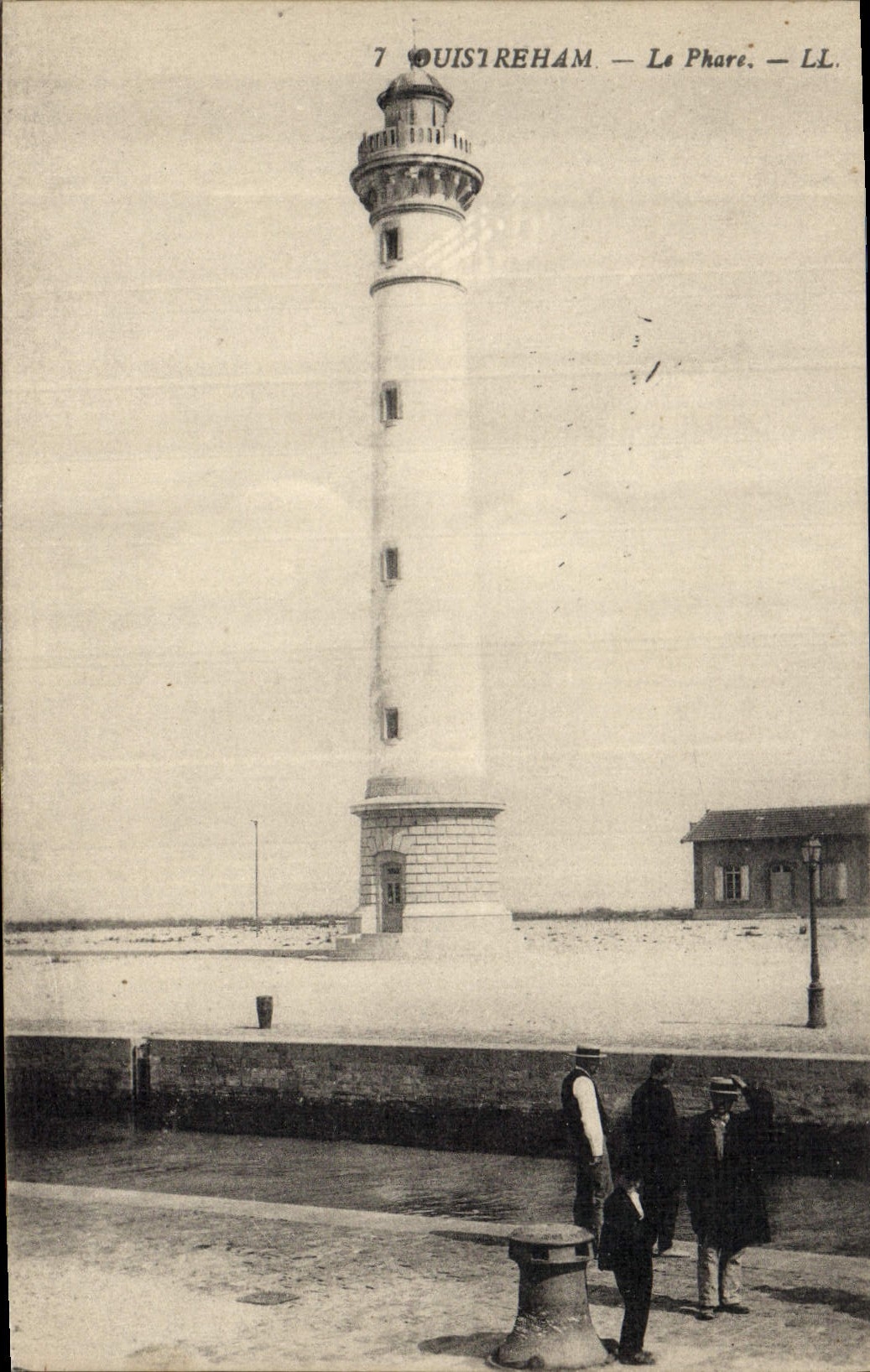 Vintage Postcard Ouistreham Headlight