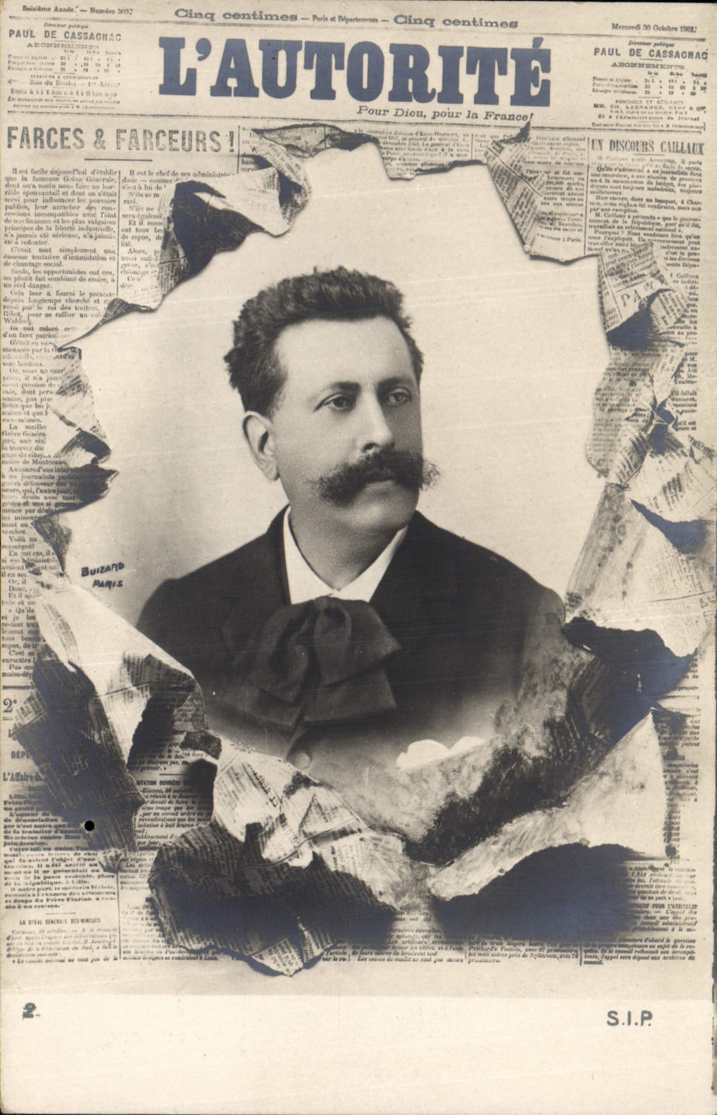 CPA Fantaisie Journaux Journal L'autorite