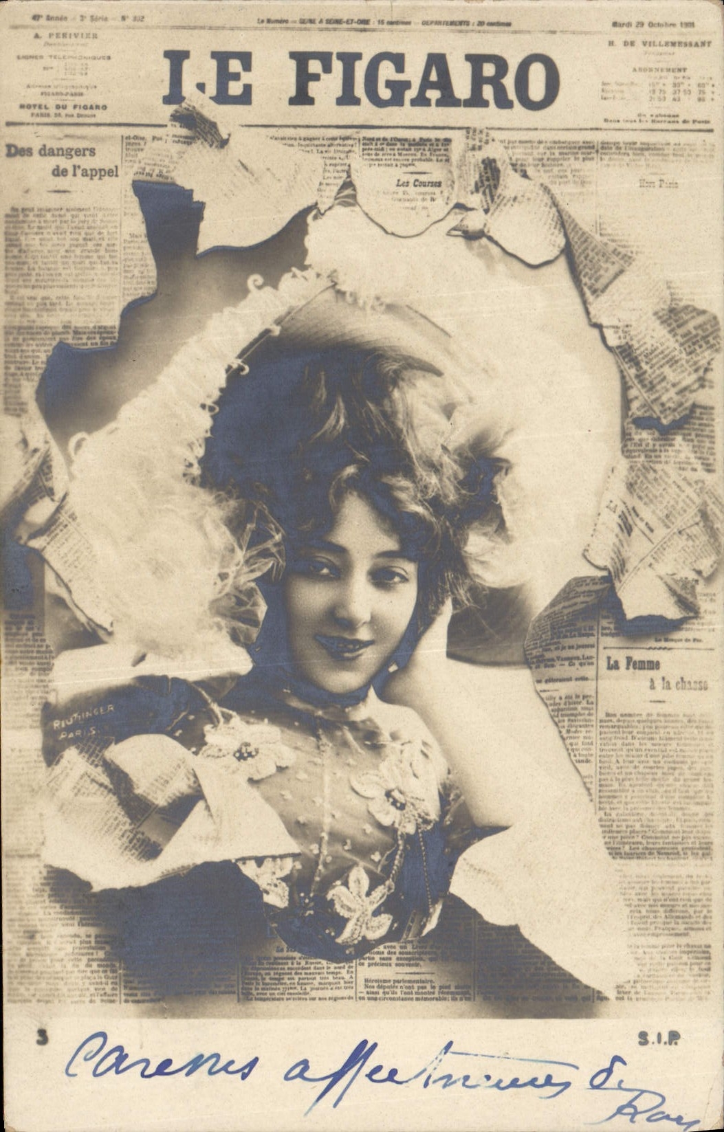 CPA Fantaisie Journaux Journal Le Figaro