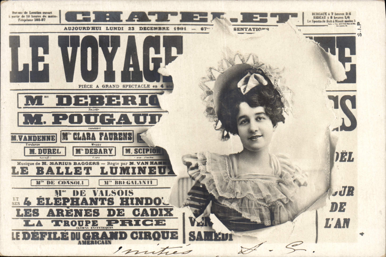 CPA Fantaisie Journaux Journal Le Voyage Chatelet Deberio Pougault