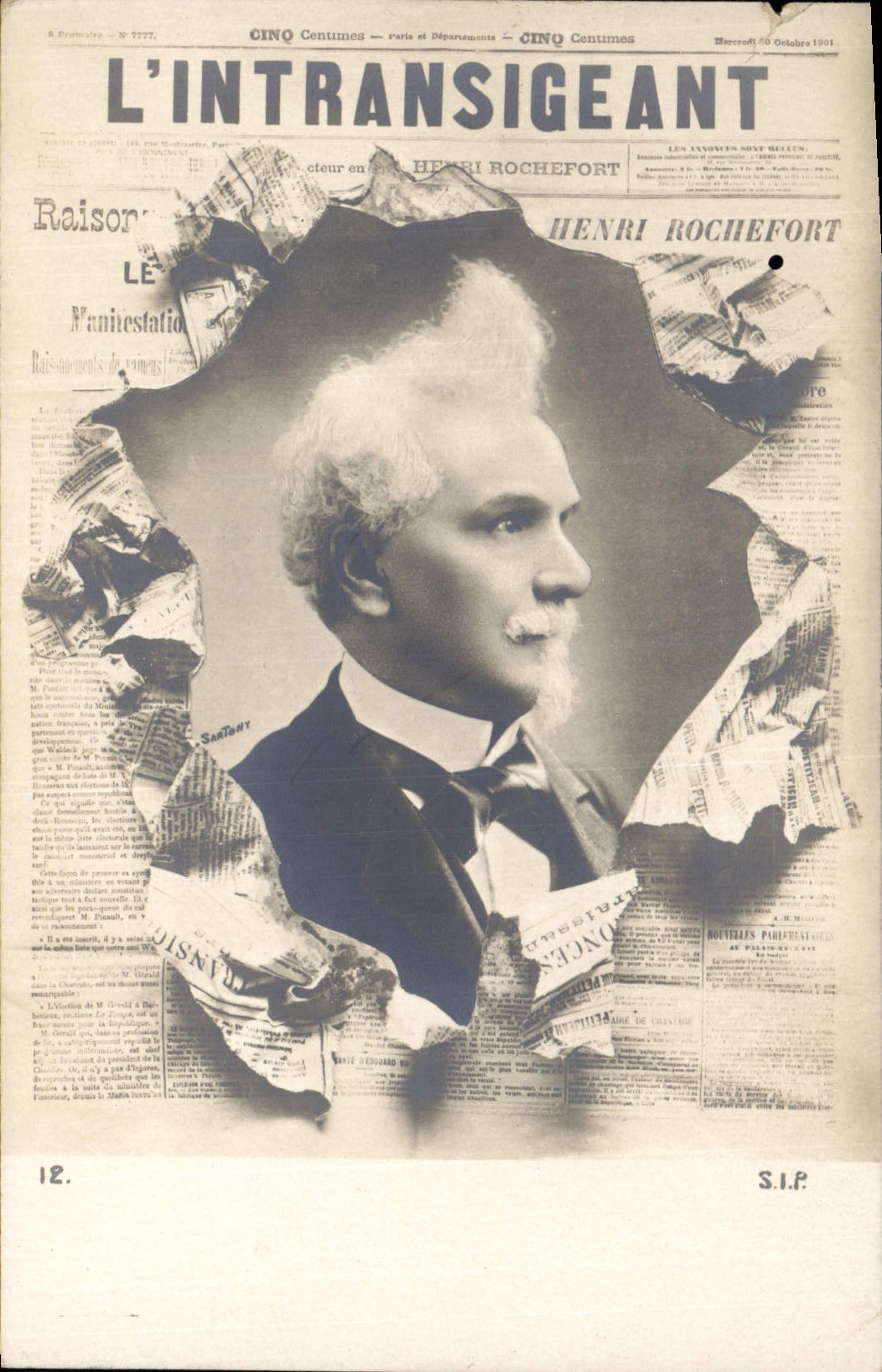 CPA Fantaisie Journaux Journal L'intransigeant