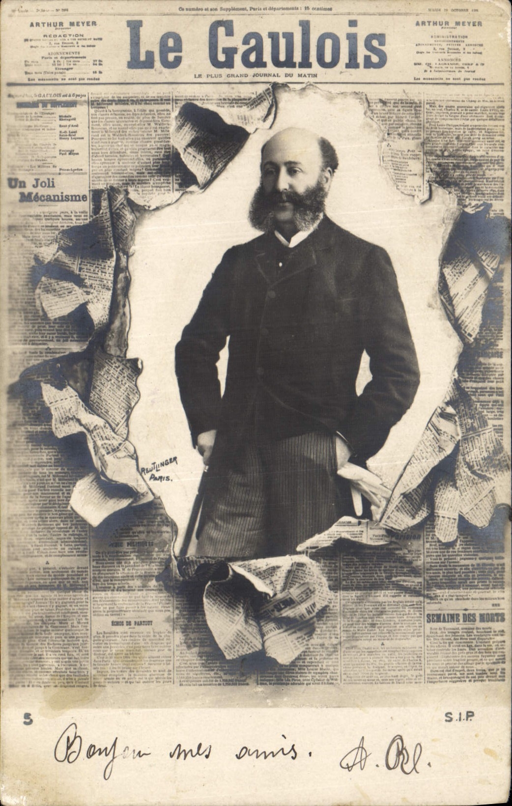 CPA Fantaisie Journaux Journal Le Gaulois