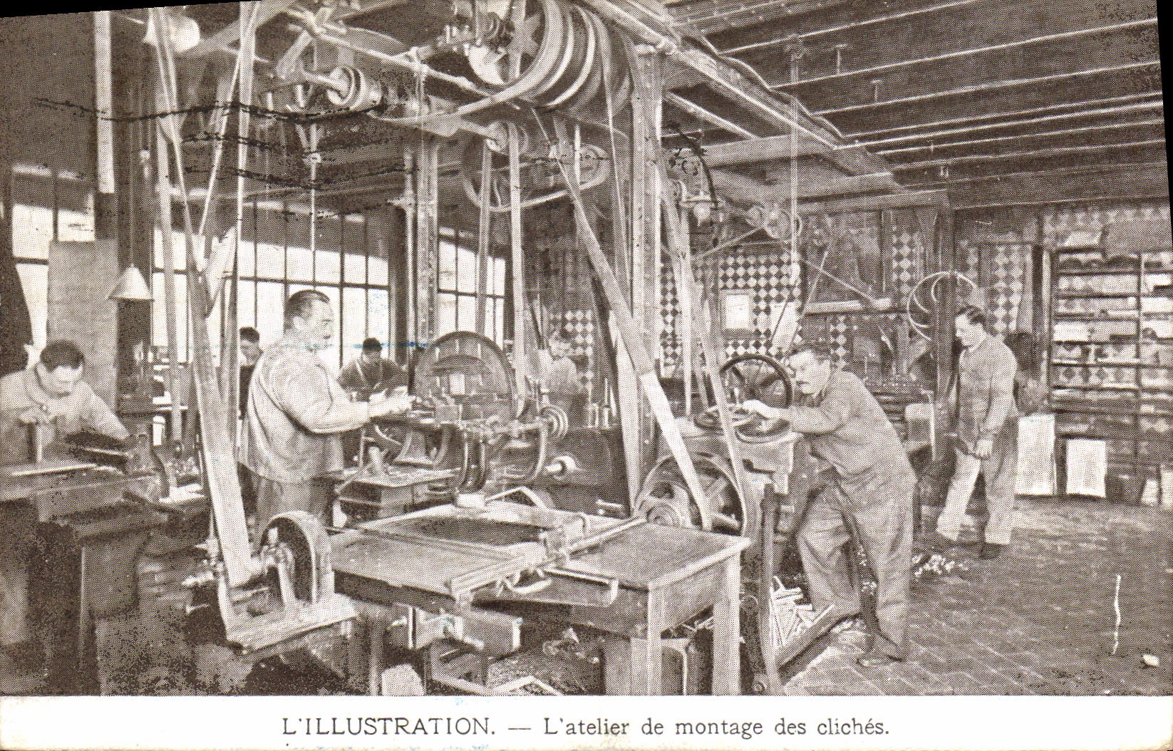 CPA Fantaisie Journaux Journal L'Illustration L'atelier de montage des cliches