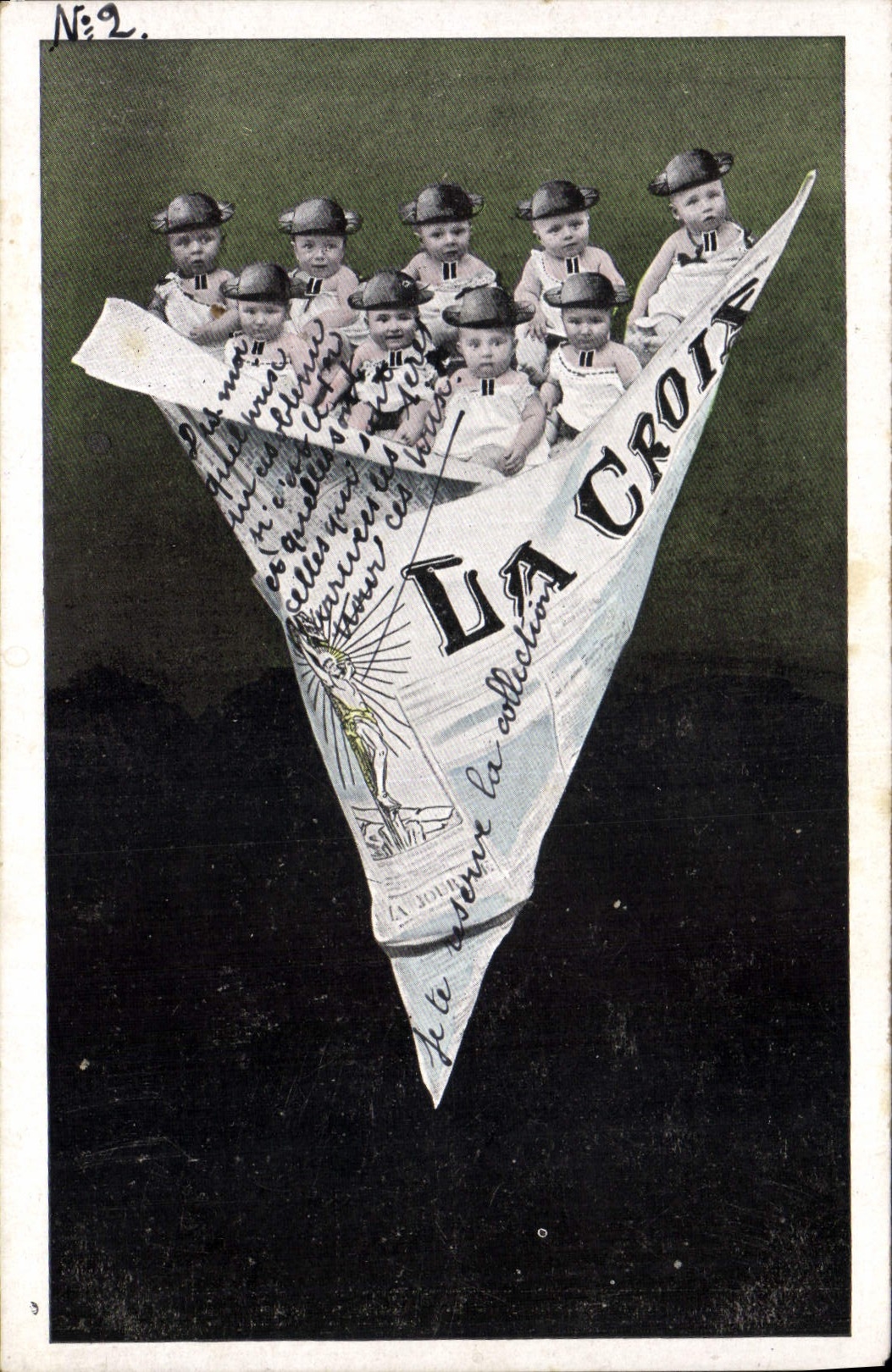 CPA Fantaisie Journaux Journal La Croix v