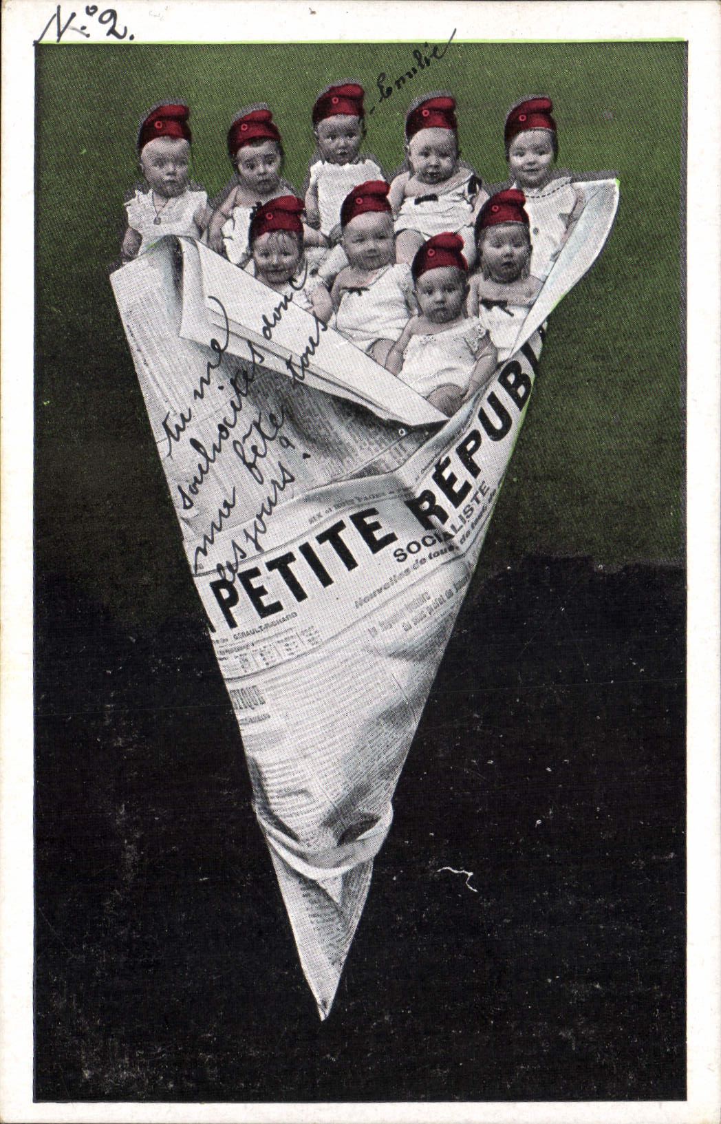 CPA Fantaisie Journaux Journal Petite Republique Enfants Bebes