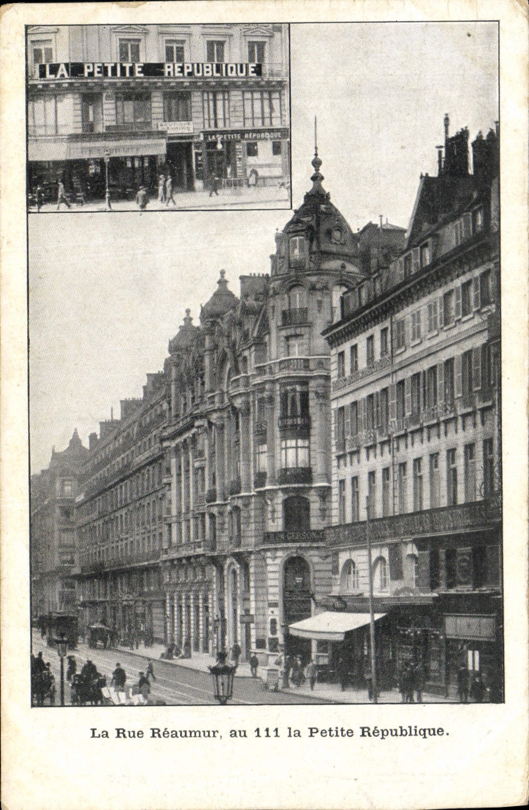 CPA Journaux Journal Paris Rue Reaumur 111 La Petite Republique