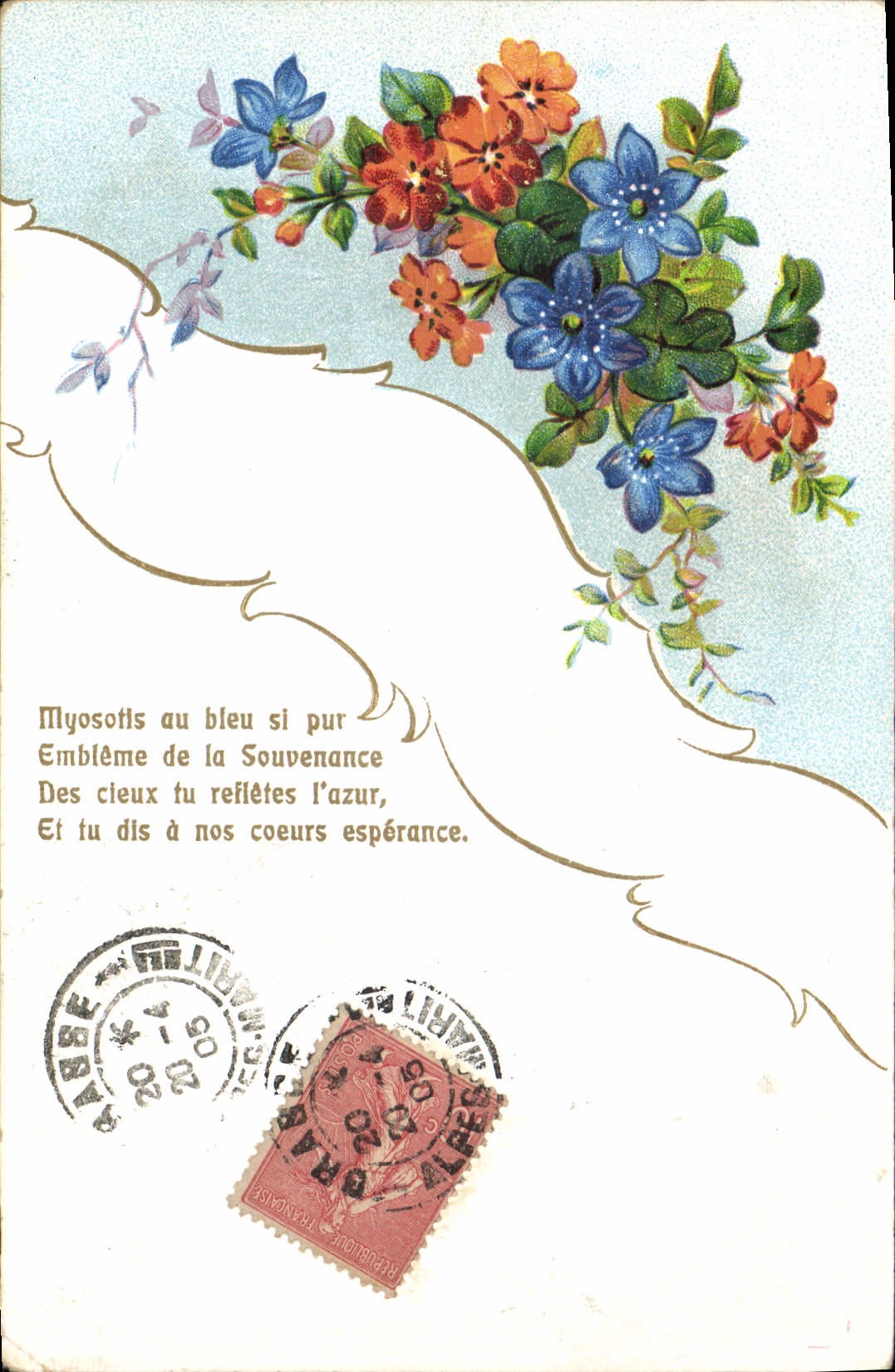 CPA Fantaisie Fleurs 