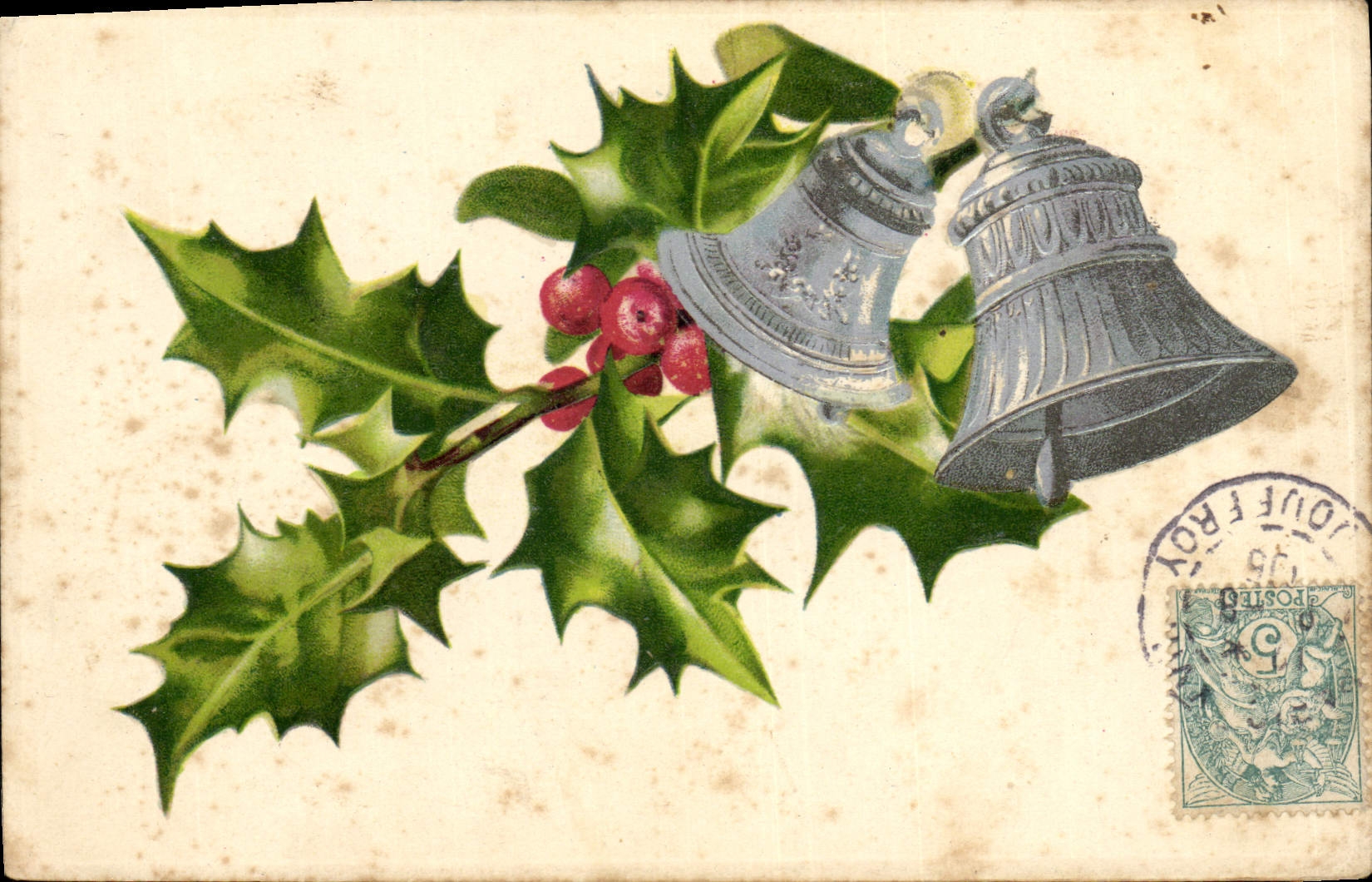 CPA Fantaisie Fleurs Cloche