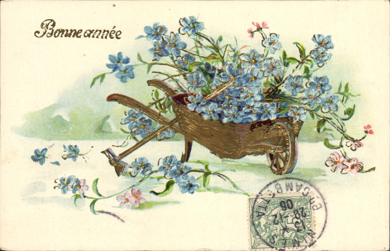 CPA Fantaisie Fleurs 