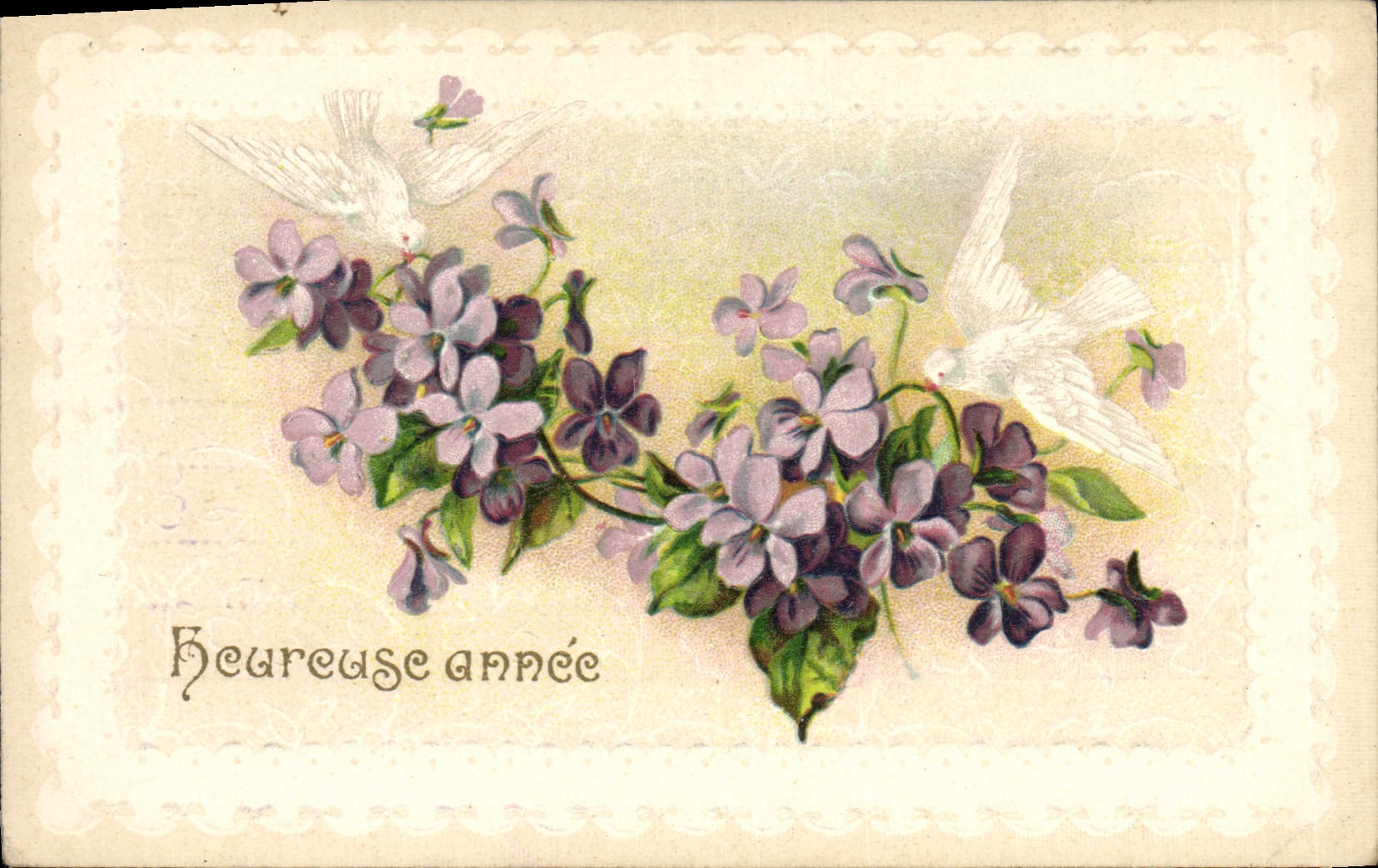 CPA Fantaisie Fleurs Colombes