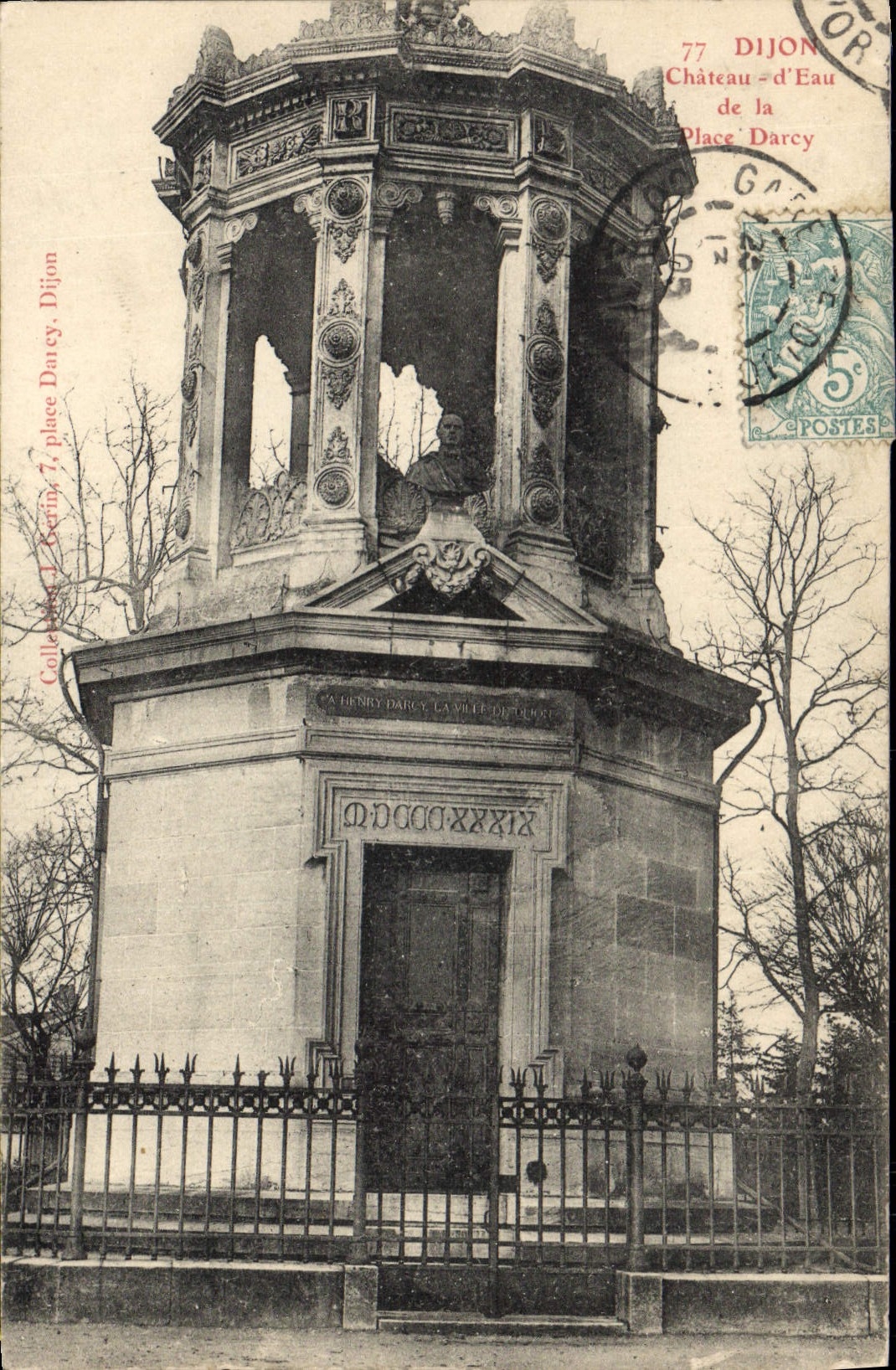 CPA Chateau d'eau de la place Darcy Dijon