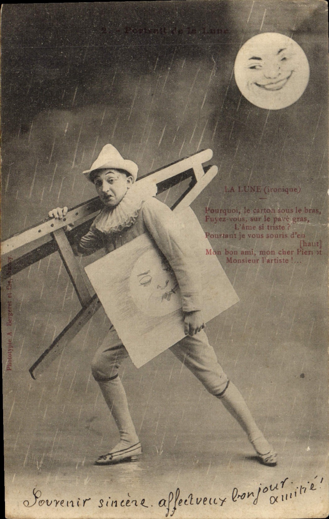 CPA Fantaisie Pierrot Pierrots 