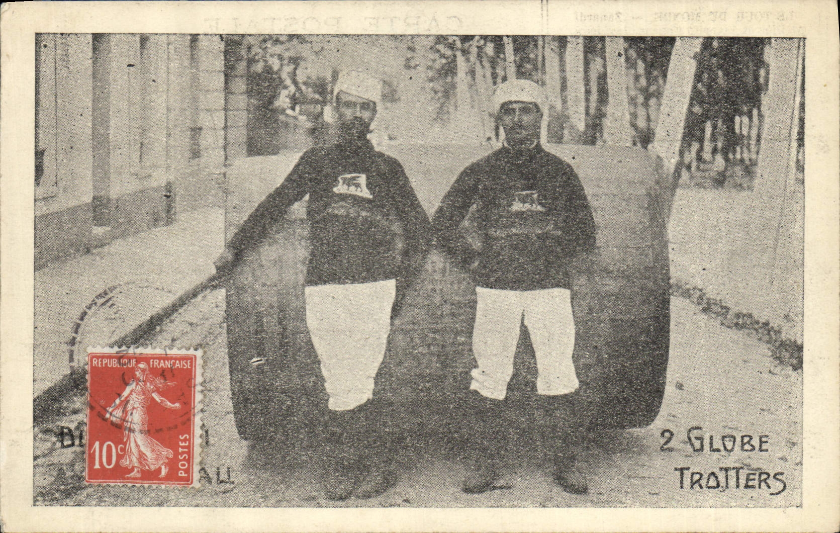 Vintage Postcard Earth Trotters Globe trotters Zanardi Attilius and Vianello Eugene SIGNAL