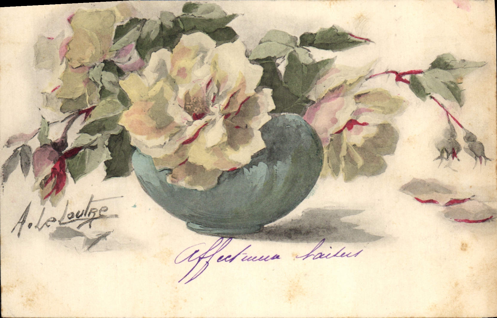 CPA Fantaisie Fleurs 