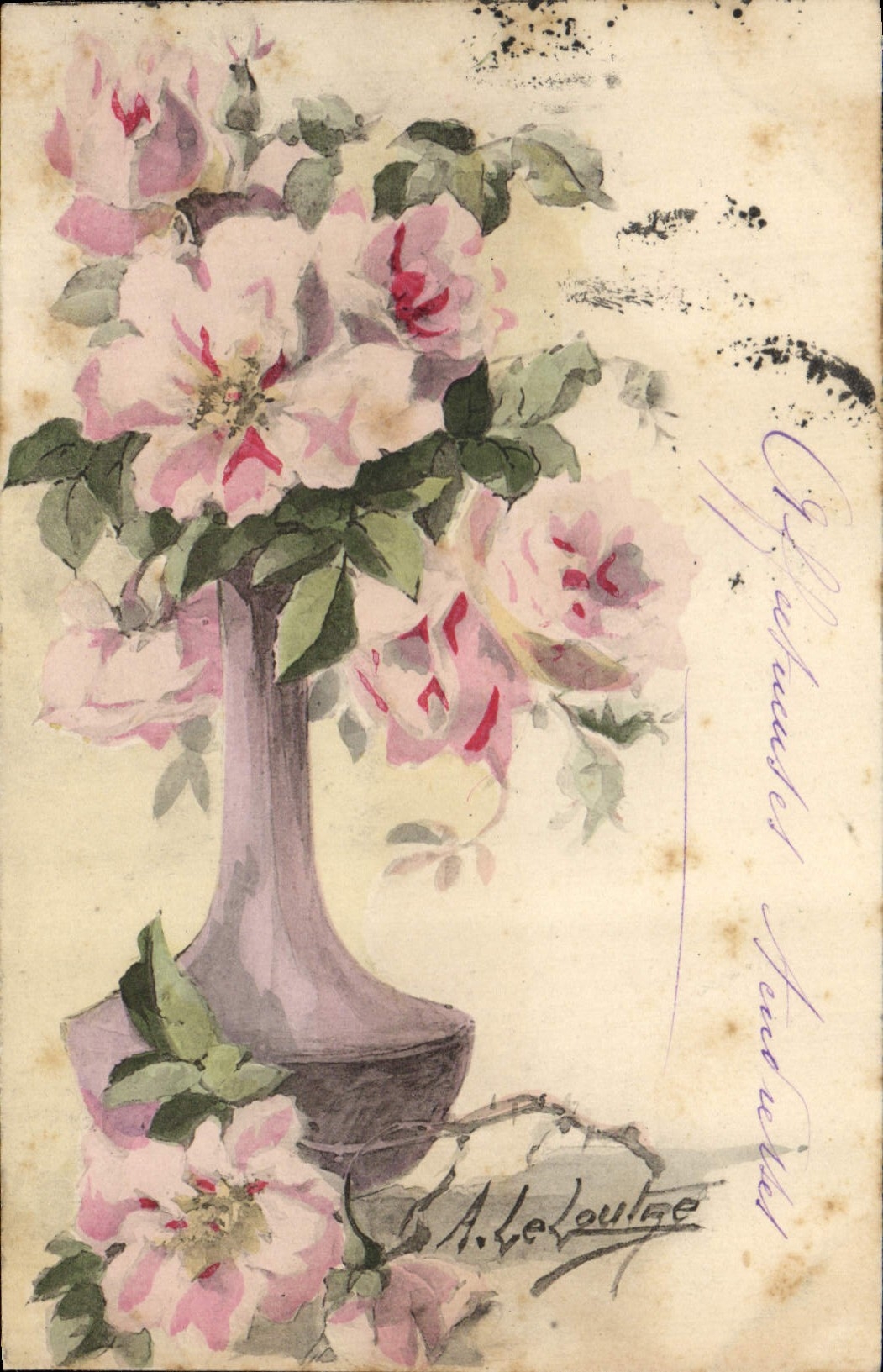 CPA Fantaisie Fleurs 