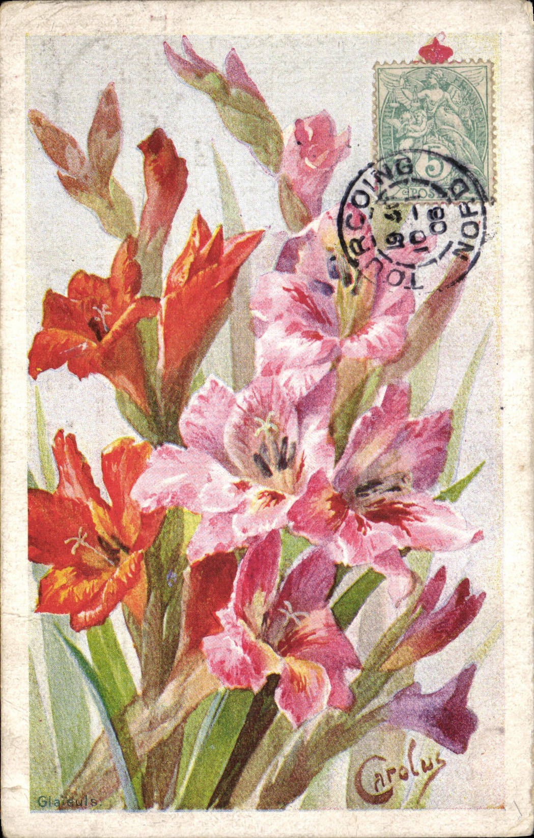 CPA Fantaisie Fleurs 