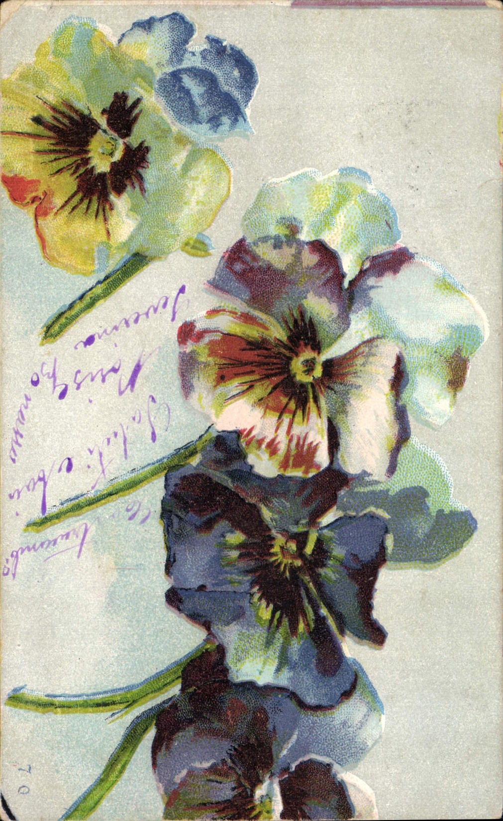 CPA Fantaisie Fleurs 