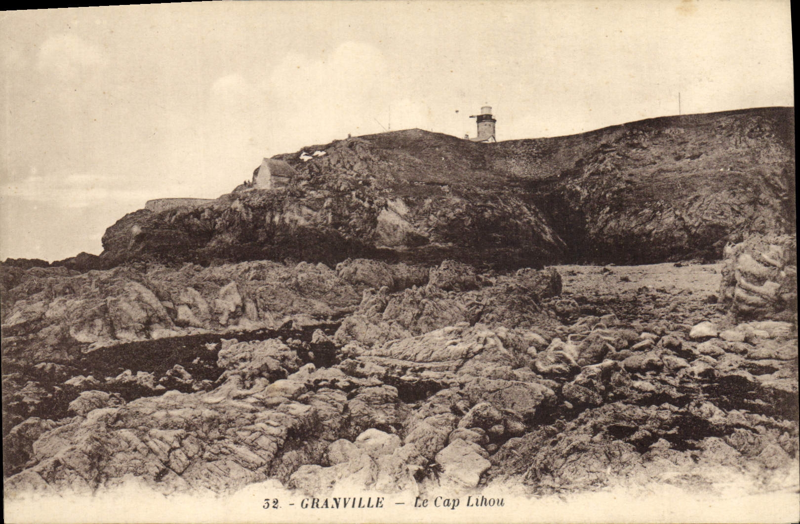 Vintage Postcard Granville Headlight the Cape Lihou