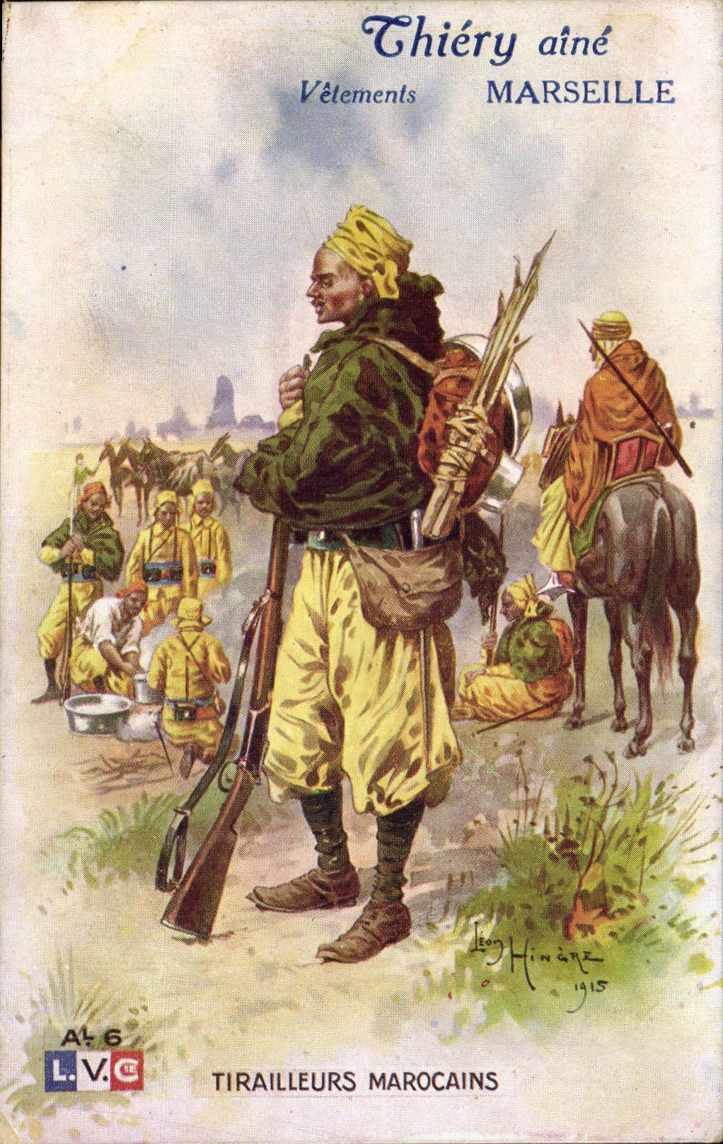 CPA Militaria Tirailleurs marocains