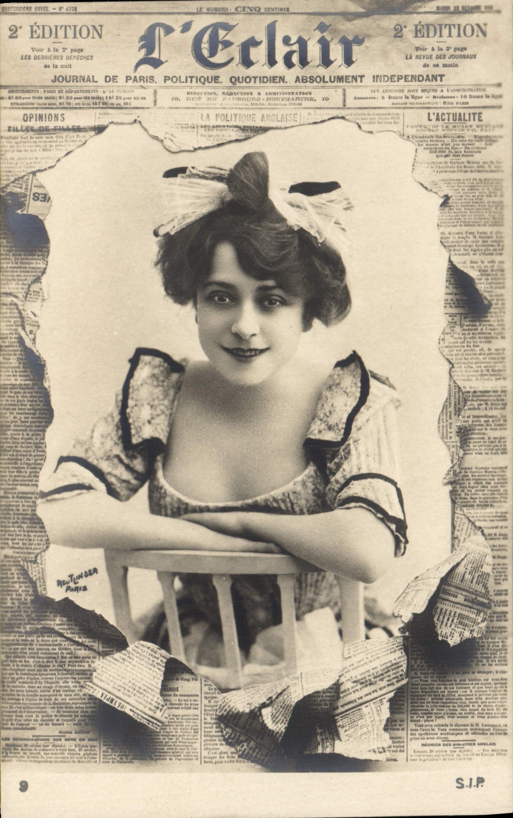 CPA Fantaisie Journaux Journal L'Eclair