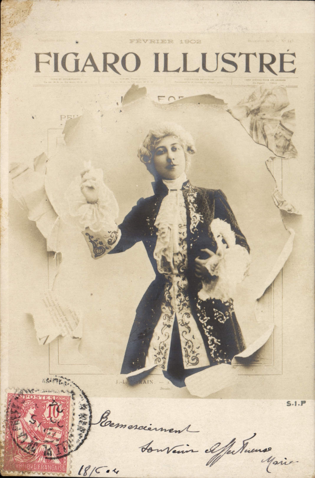 CPA Fantaisie Journaux Journal Figaro illustre