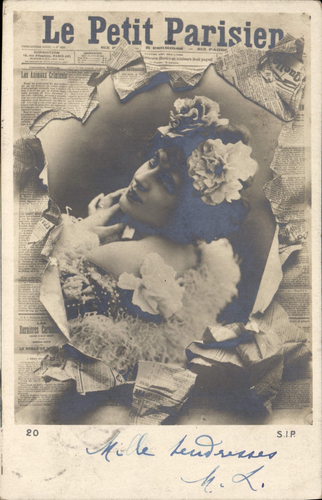 CPA Fantaisie Journaux Journal Le Petit Parisien Paris