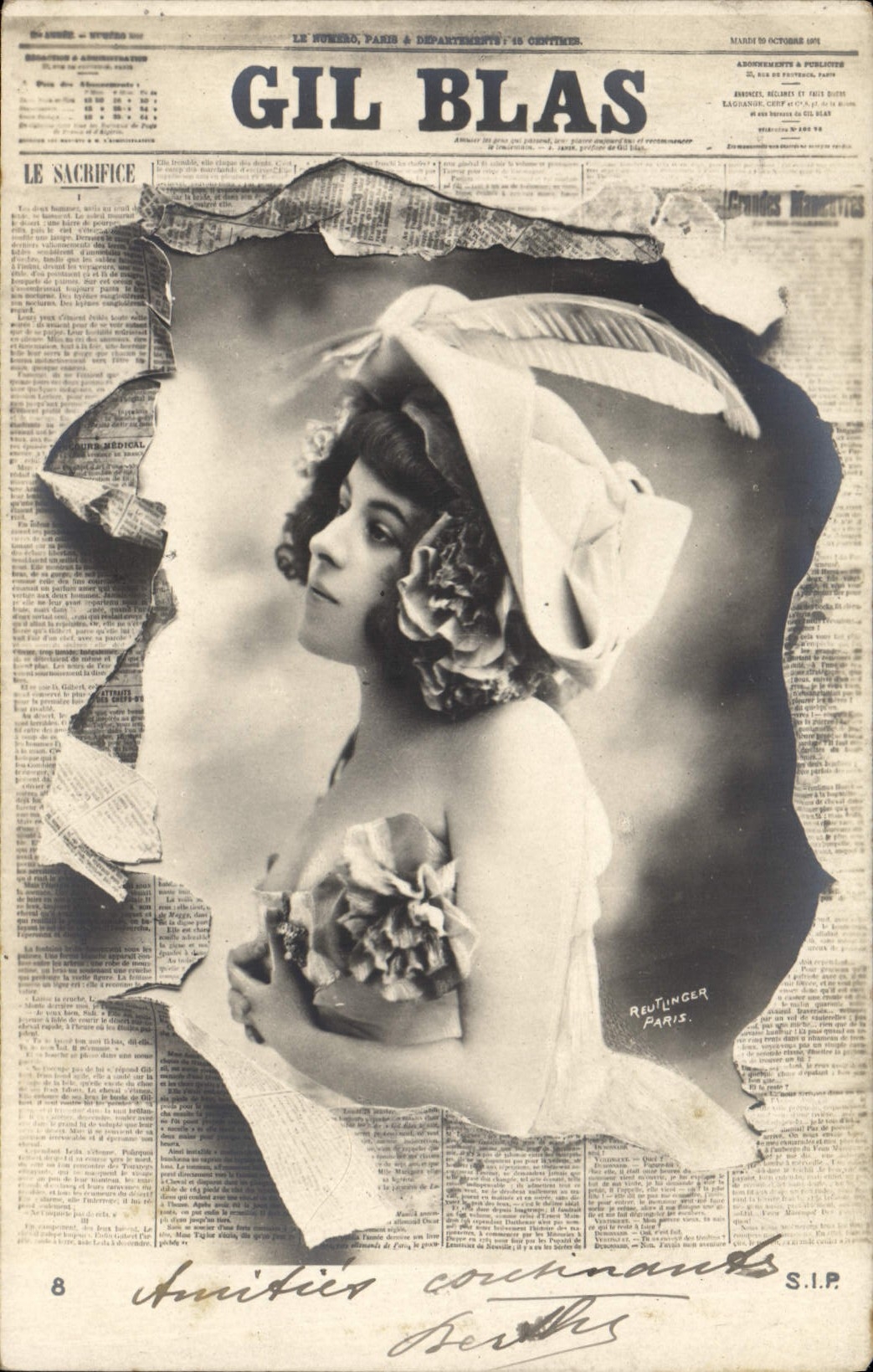 CPA Fantaisie Journaux Journal Gil Blas