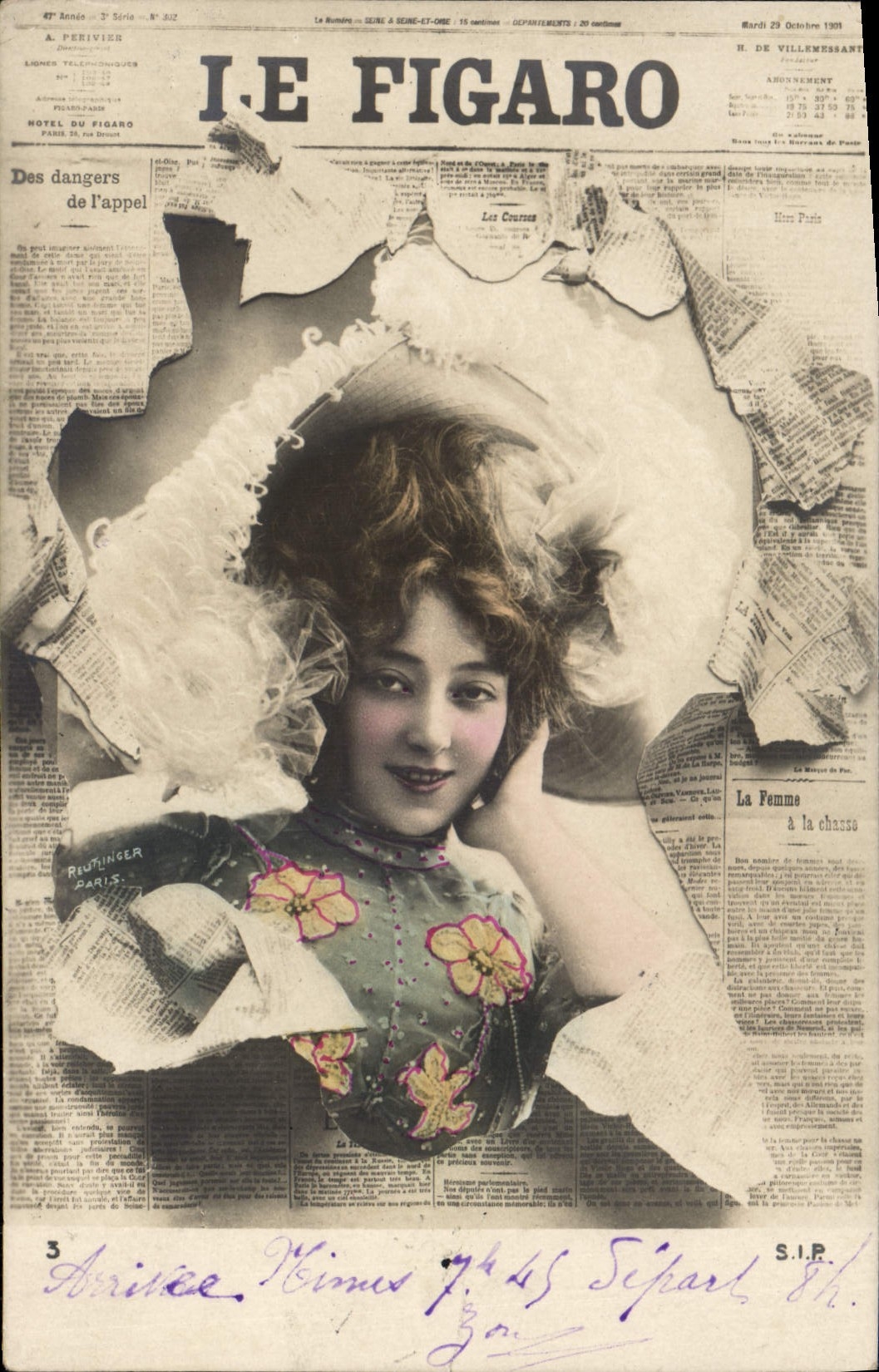 CPA Fantaisie Journaux Journal Le Figaro
