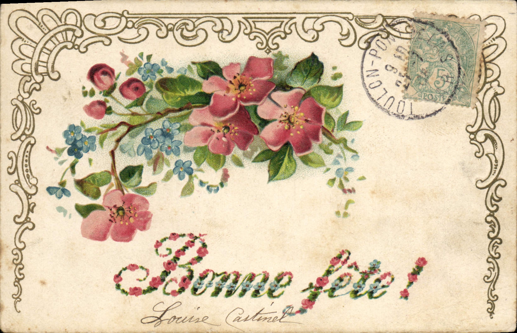 CPA Fantaisie Fleurs 